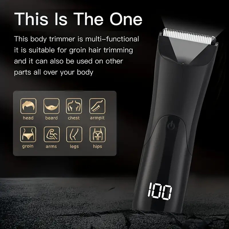 Manscape Groin Hair Trimmer for Men’s Electric Ball Trimmer Wet/Dry Body Shaver