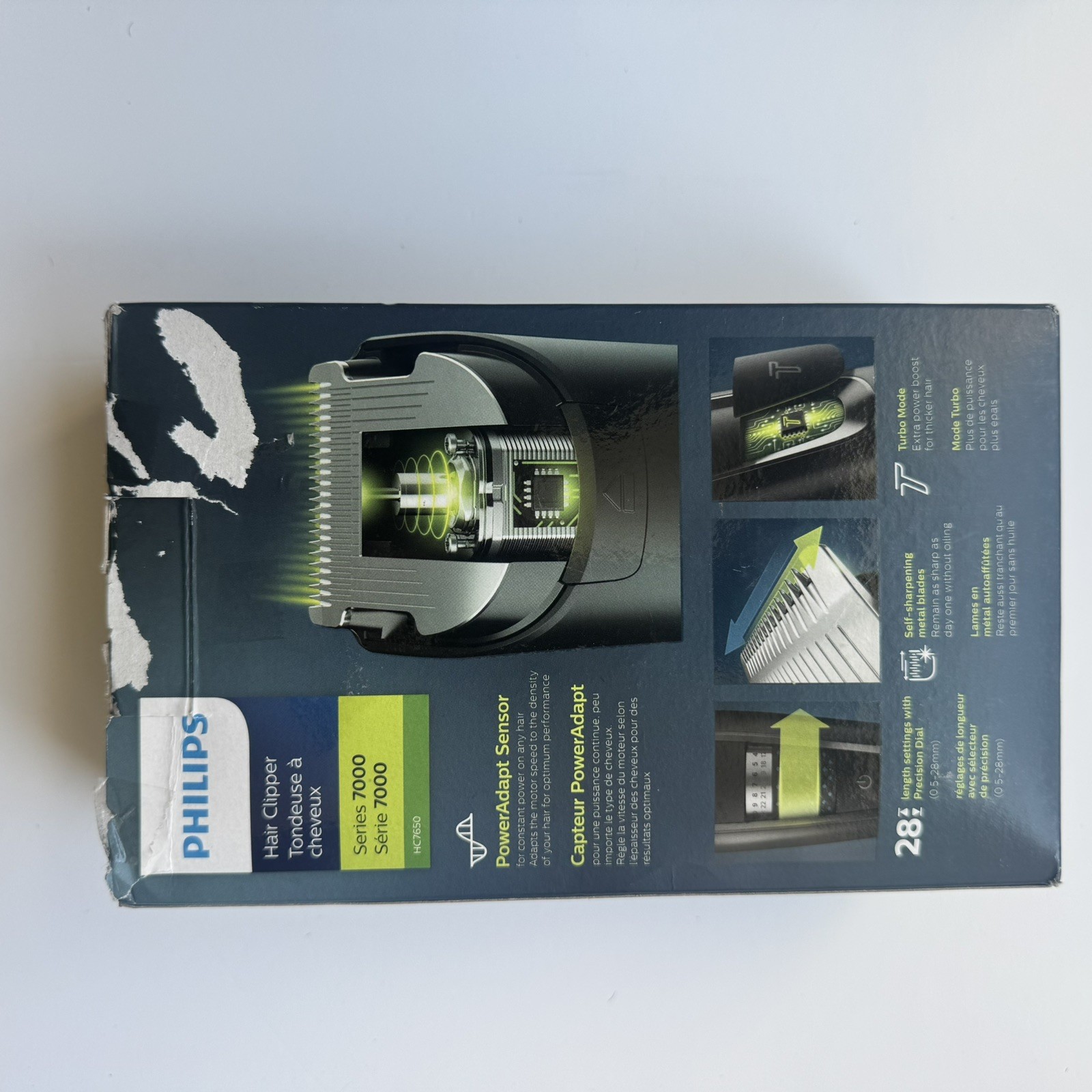 Philips Series 7000 HC7650 Hair Clipper Cordless Li-Ion Complete Open Box