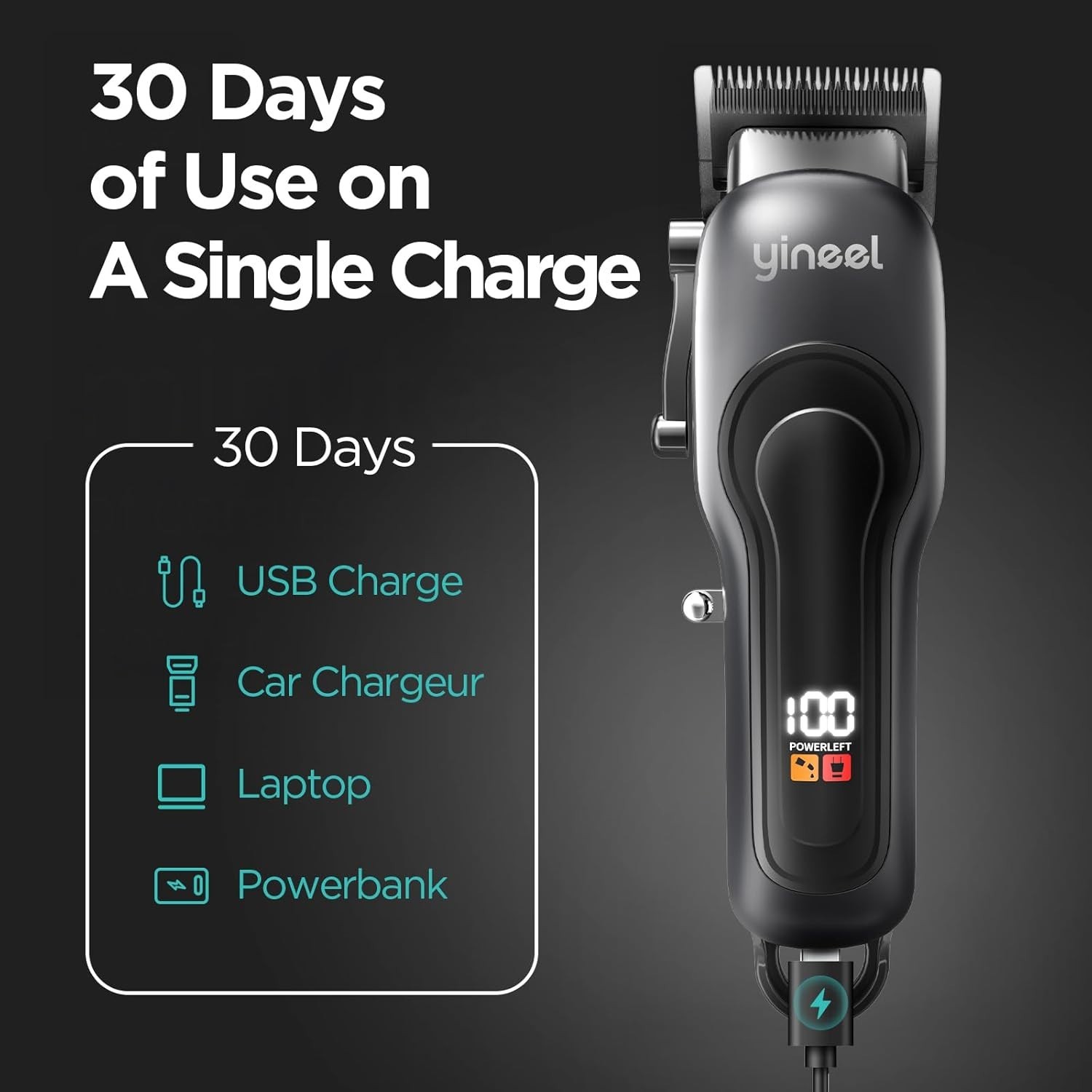 Professional Hair Clippers for Men, Professional Barber Clippers and Trimmer