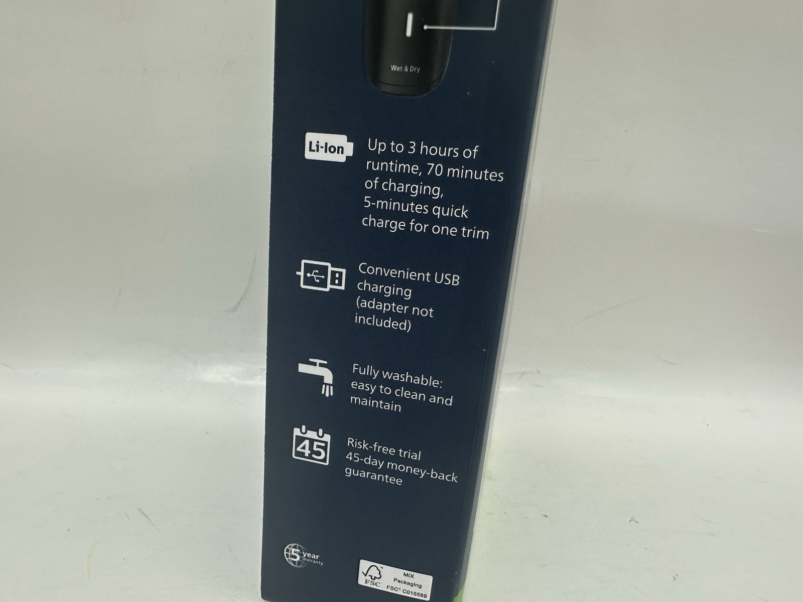 Philips Norelco Multigroom 5000 Trimmer 18pc All-in-One 11 Lengths Body Face New