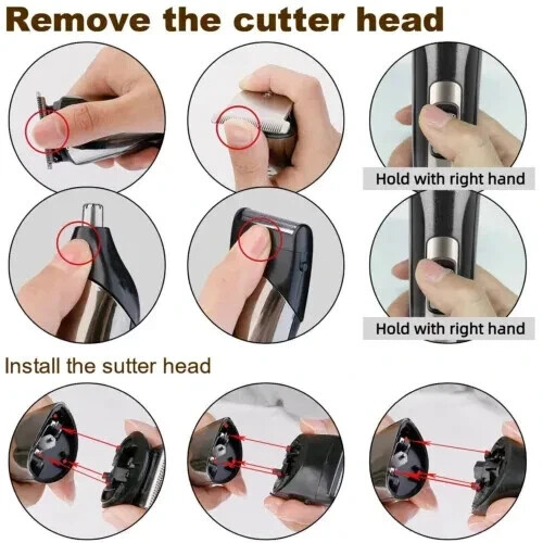 Kemei Professional Hair Clippers Cordless Trimmer Beard Cutting Machine Barber