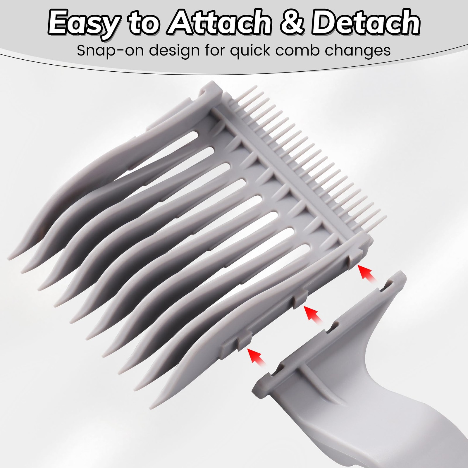 Blend Friend 4-In-1 Detachable Fade Comb Set, 4 Different Size Barber Fade Co..