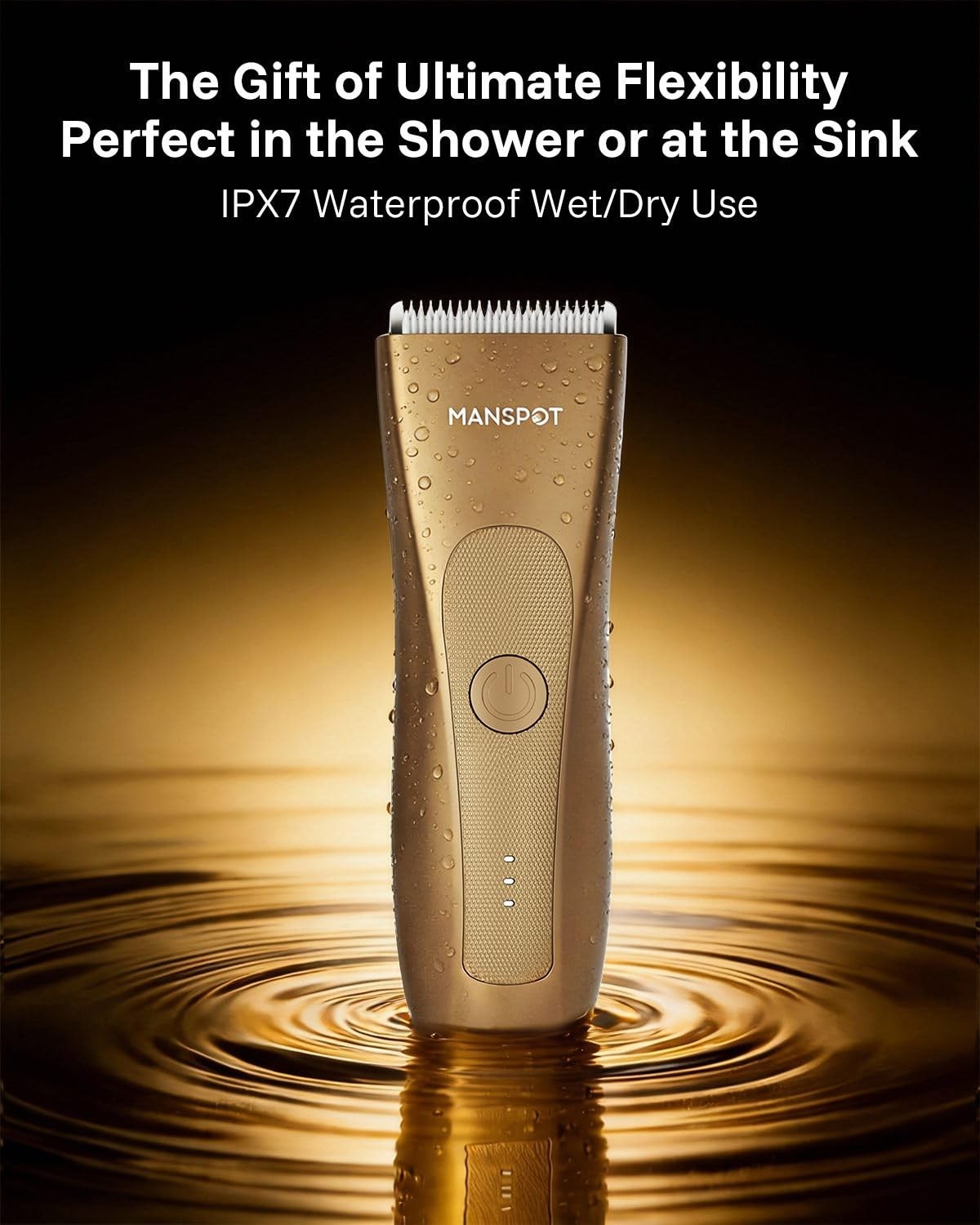 Premium Hair Trimmer for Men – Gifts for Dad, Husband, Boyfriend | 4 Guards, Cer