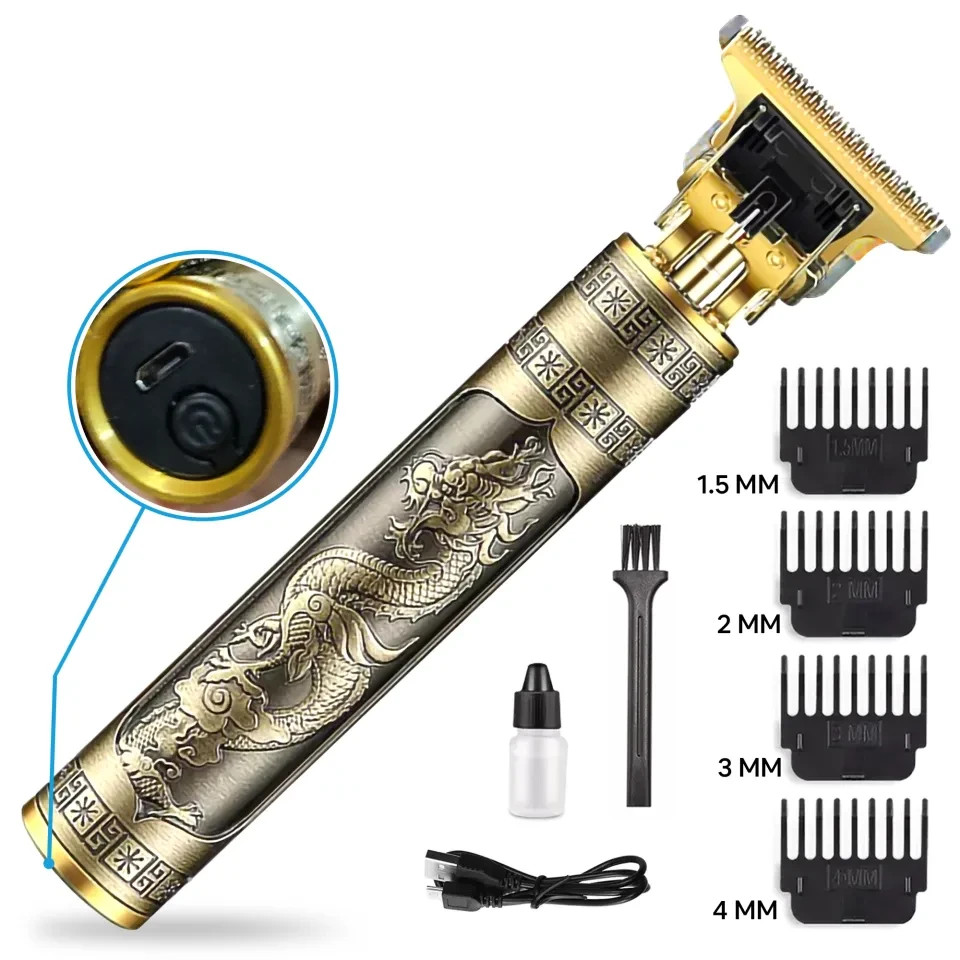 New T9 Electric Hair Trimmer Accessories USB Professional Shaver