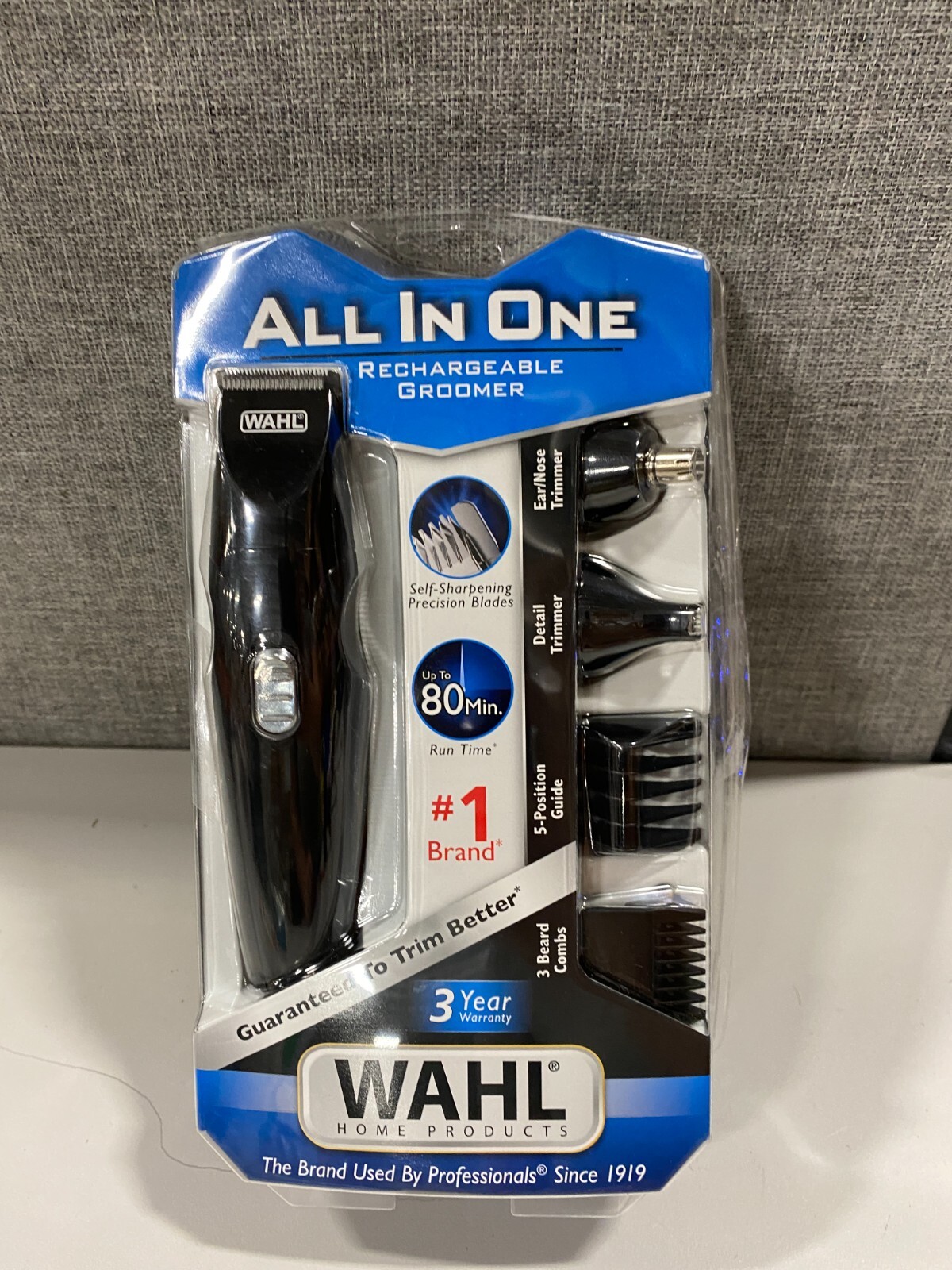 Wahl Lithium-Ion All-in-One Rechargeable Trimmer/Grooming Kit W/ 10 Guide Combs