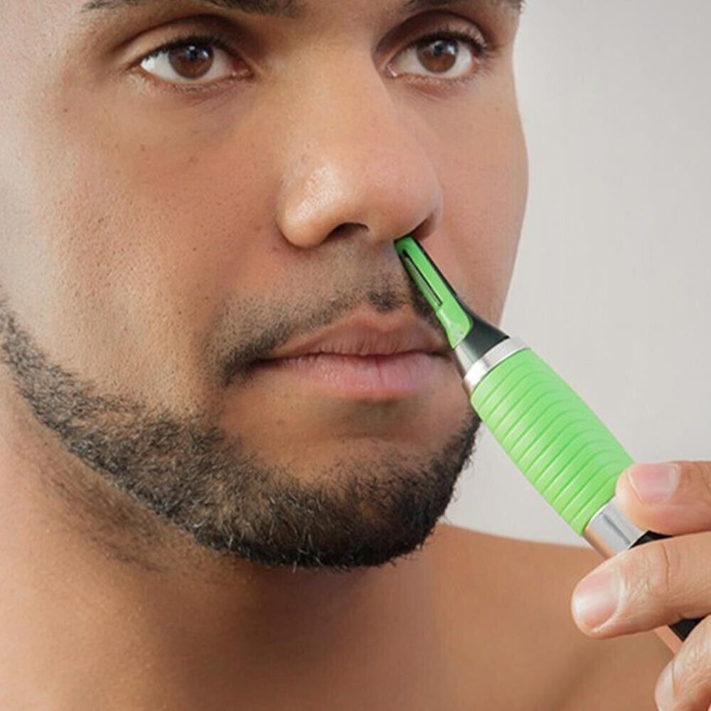 Men’s Nose Ear Face Neck Eyebrow Hair Mustache Beard Trimmer Shaver Clipper Hot