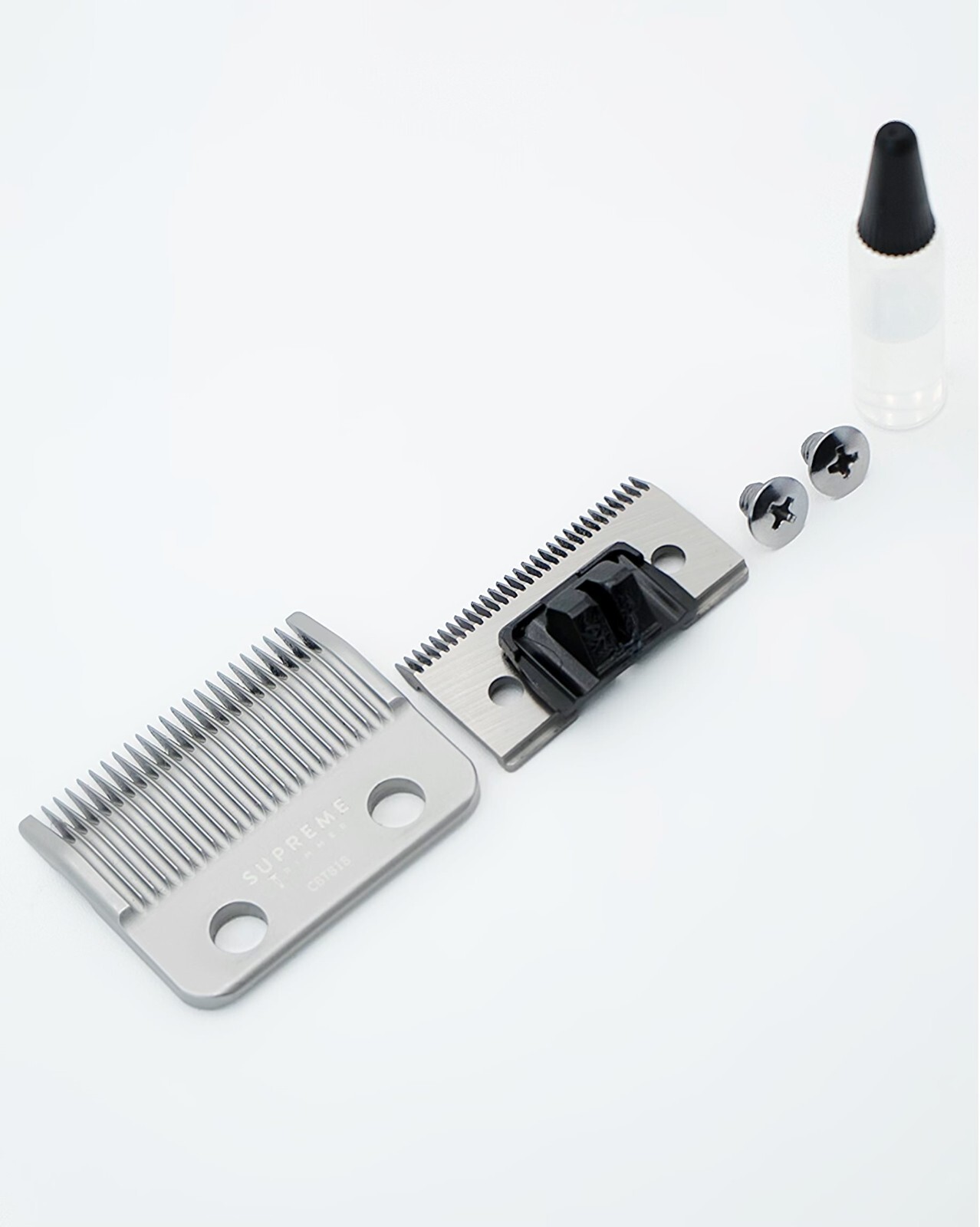 Supreme Trimmer Replacement Taper Blade CBT818 | for Clippers | Ceramic Silver
