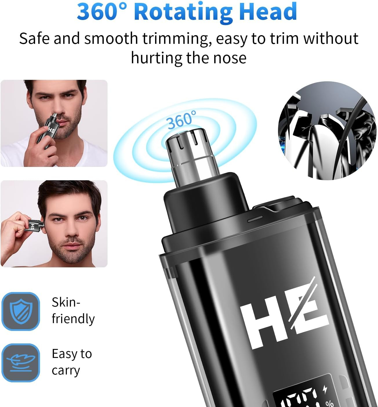 Professional Hair Clippers for Men, Cordless Hair Clipper for Barber Clippers an