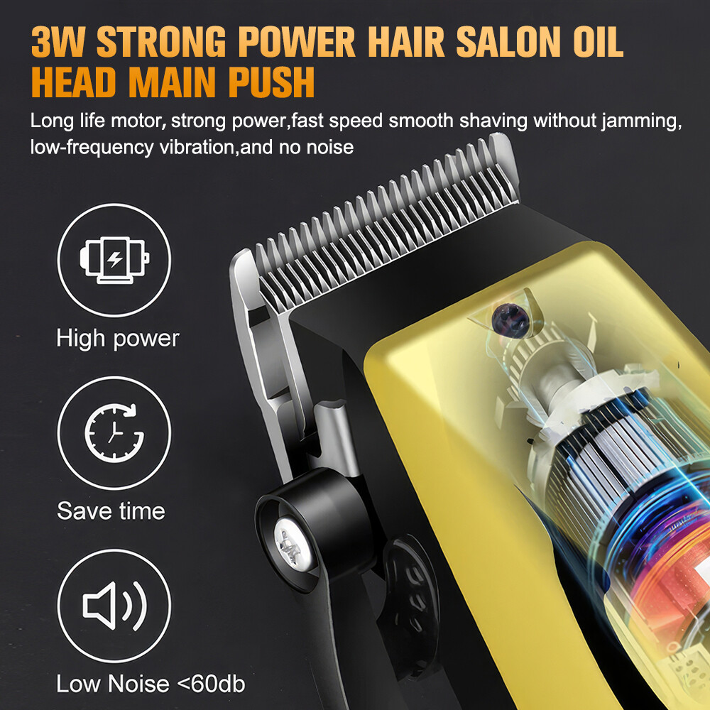 Professional Hair Clipper for Men, 3-piece Set, Beard Trimmer Shaver Set and Kit