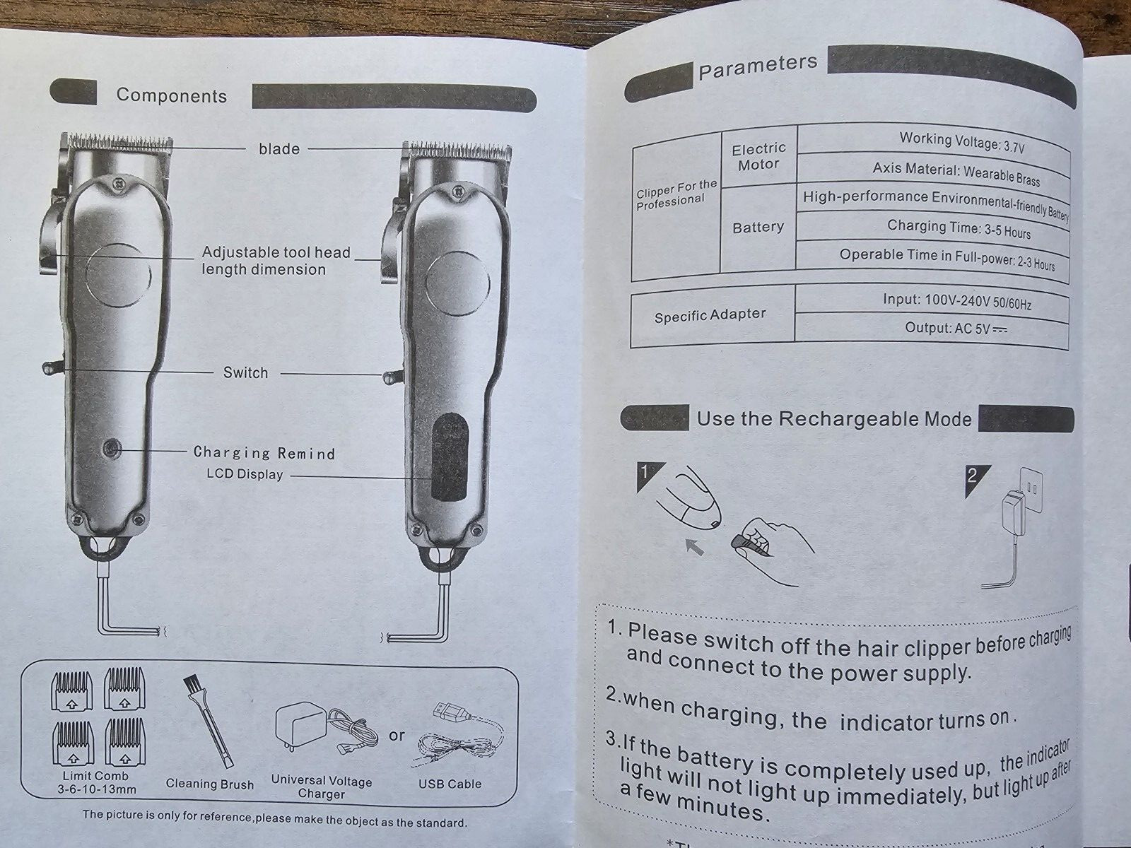 ROYWAVE Professional Cordless Hair Clipper (Brand new)