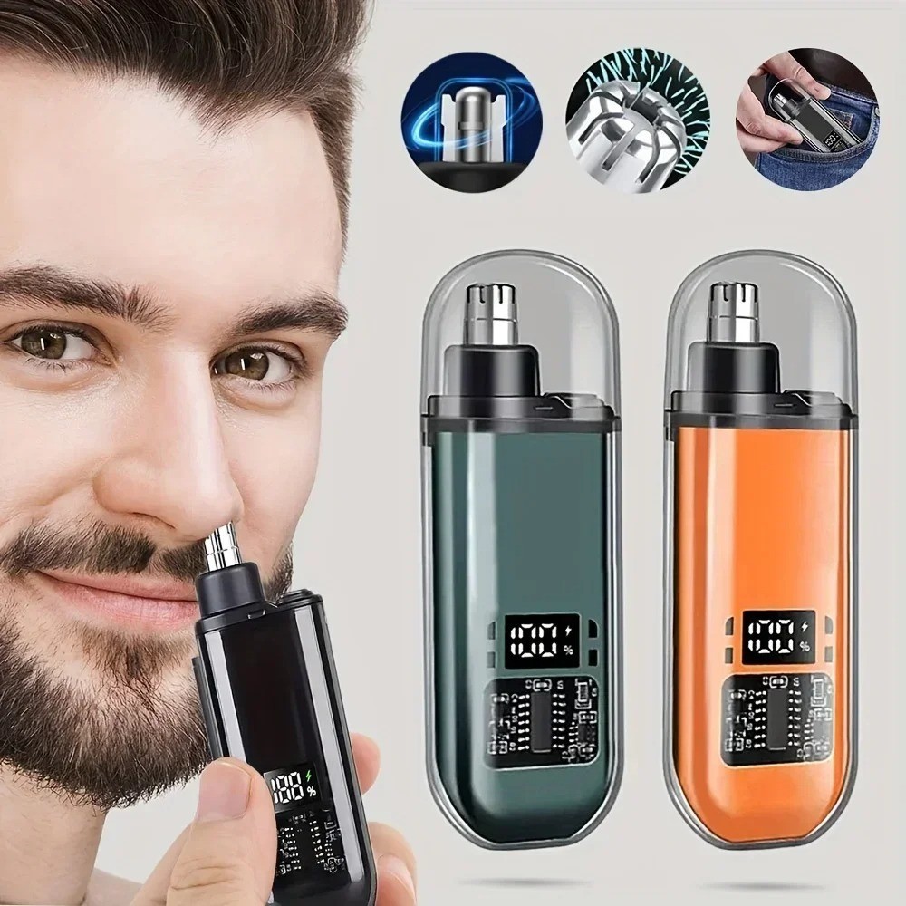 Nose Ear Hair Trimmer for Men and women – USB C Rechargeable Portable