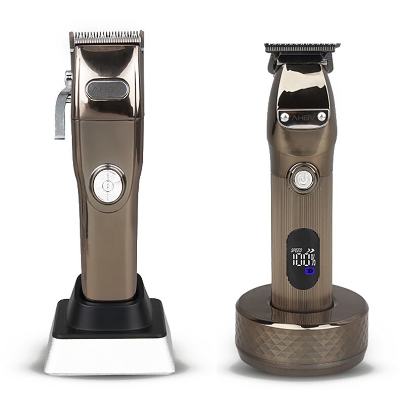 Common Wealth AHBV Professional Cordless Clipper & Trimmer Set Stand Haircut Kit
