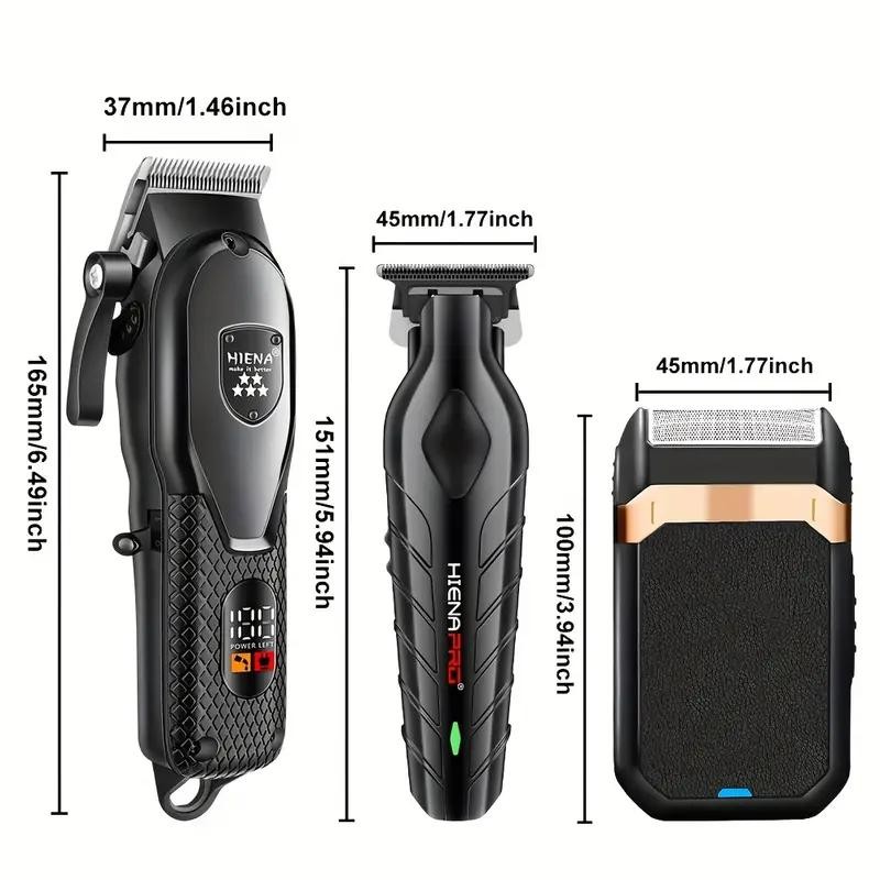 Professional Hair Clippers for Men, Cordless Barber Clippers and Trimmer Set
