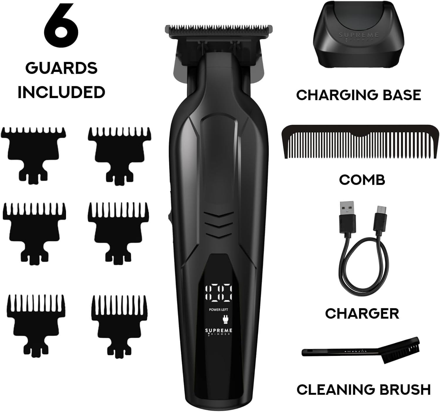 Vader Lite ST3700 Professional Barber Trimmer – Ultra Sharp Zero Gap DLC T-Blade