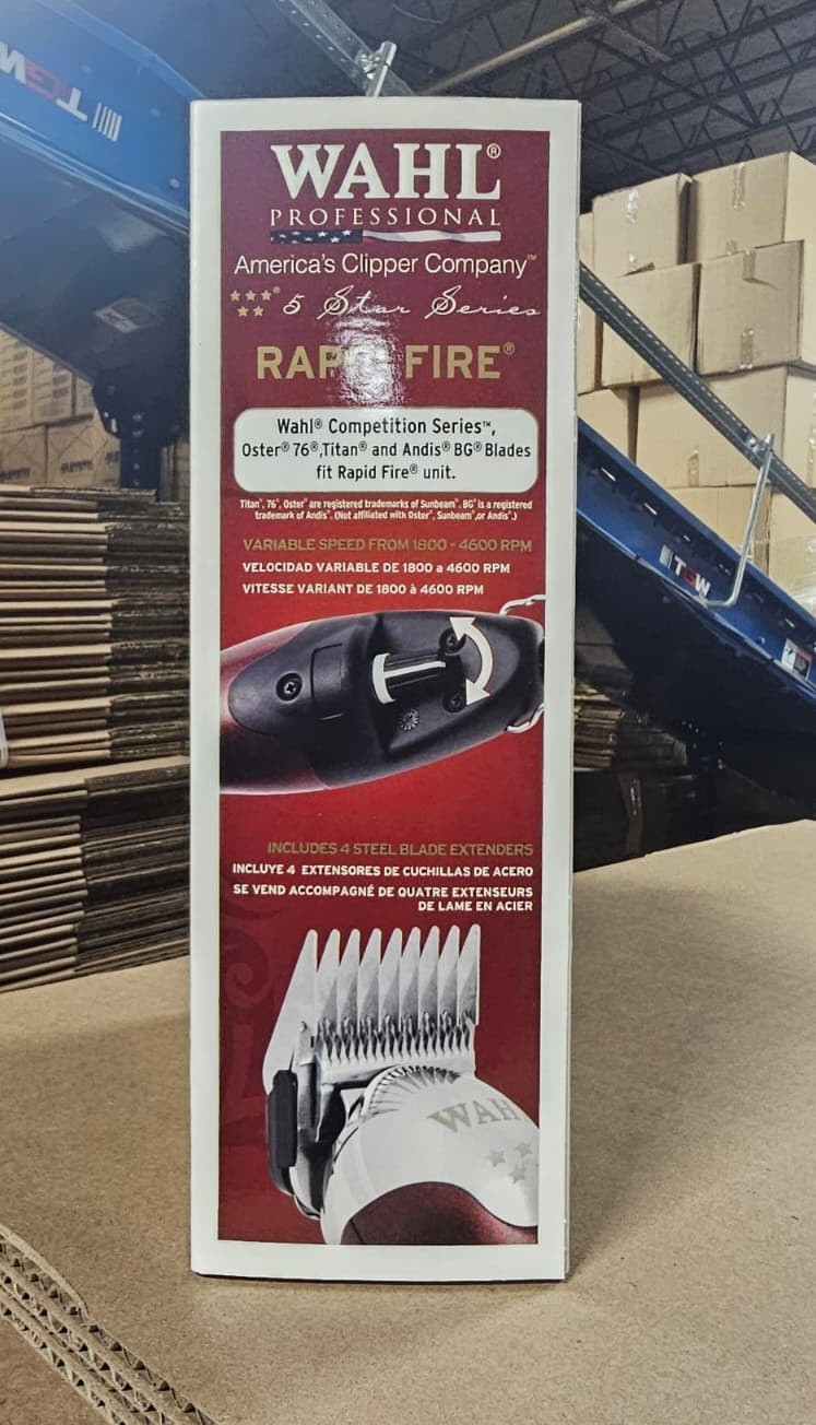 WAHL Professional 5 Star Rapid Fire Clipper, Red #08233-200