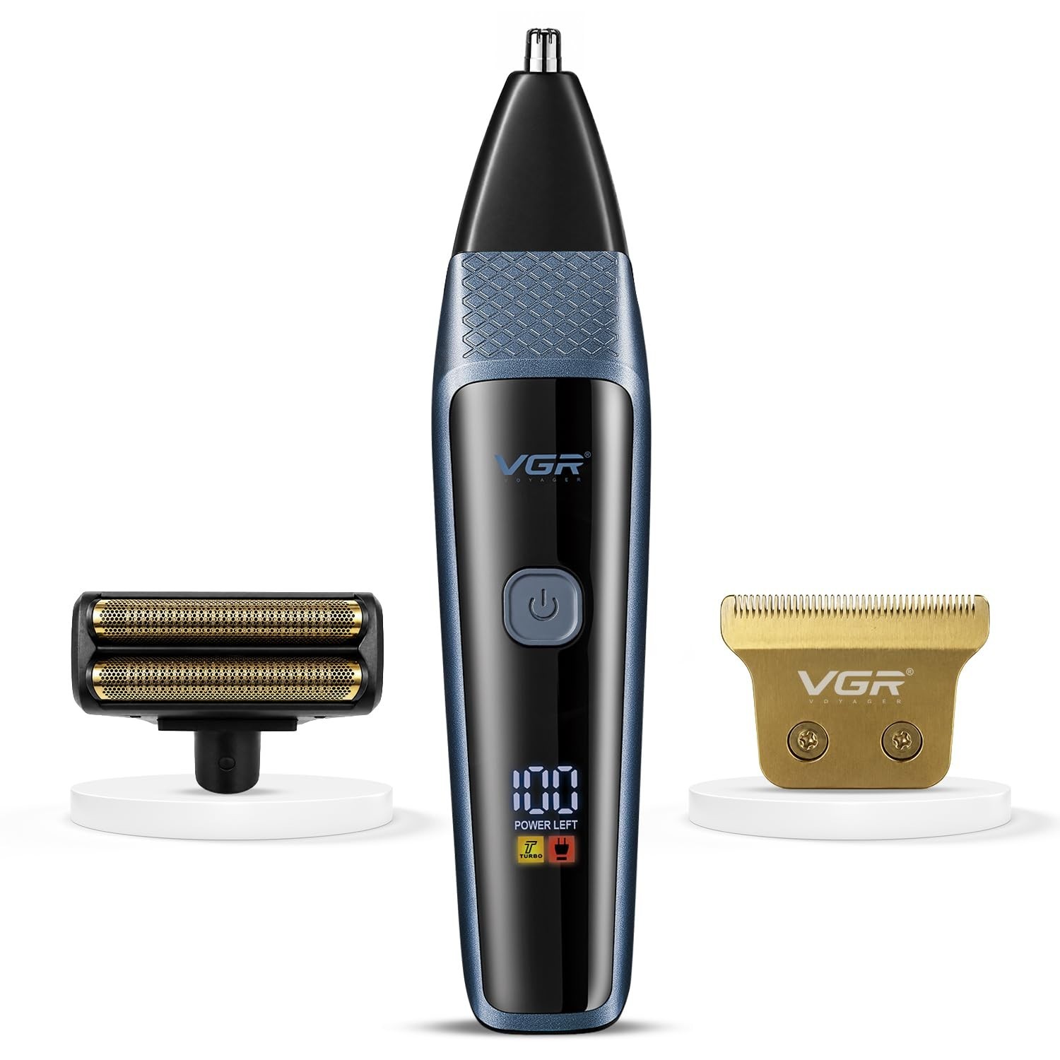 VGR VL-366 Limited Edition 3-in-1 Grooming Kit for Men,VL-366,Blue