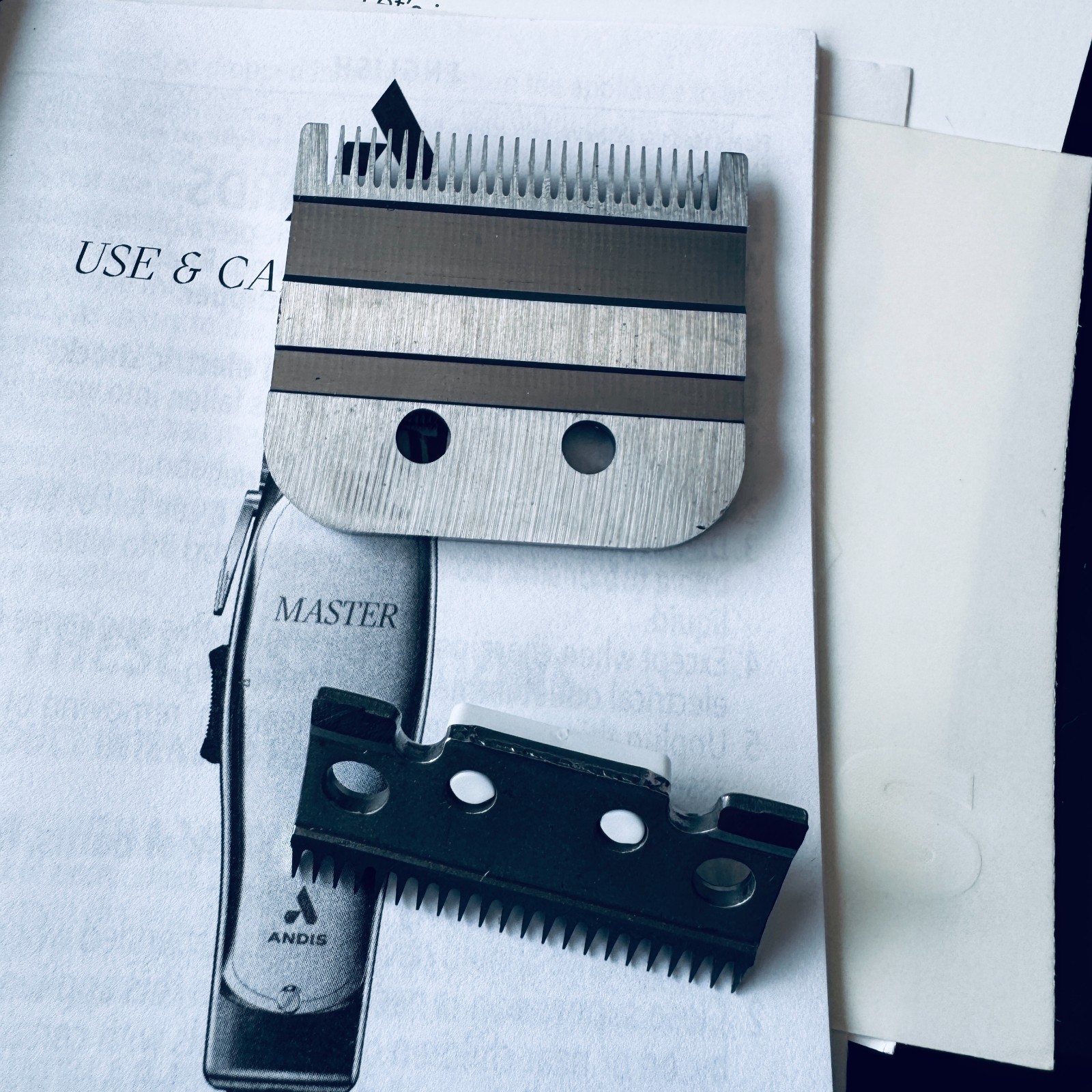 Andis 01815 Master Adjustable Blade Hair Clipper, 14000 SPM, Silver