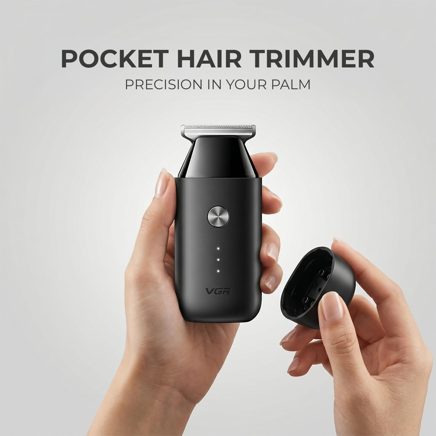 VGR Pocket Beard Trimmer delivers compact, precise, powerful grooming anywhere