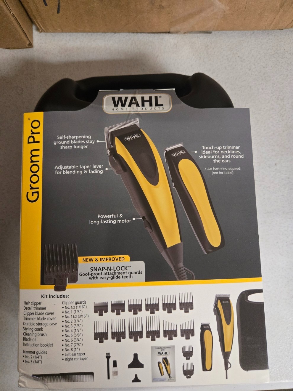 Wahl Groom Pro Head & Total Body Grooming Kit Hair Clipper Trimmer