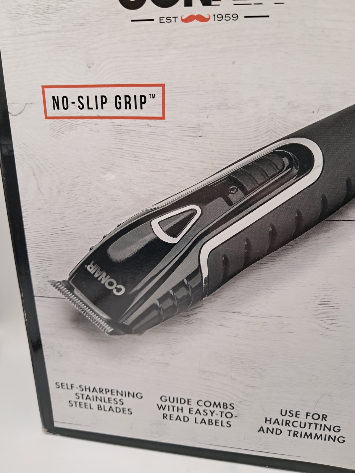 Conair Barbershop Series Haircutting Kit Non-Slip Grip Self-Sharpening Blades