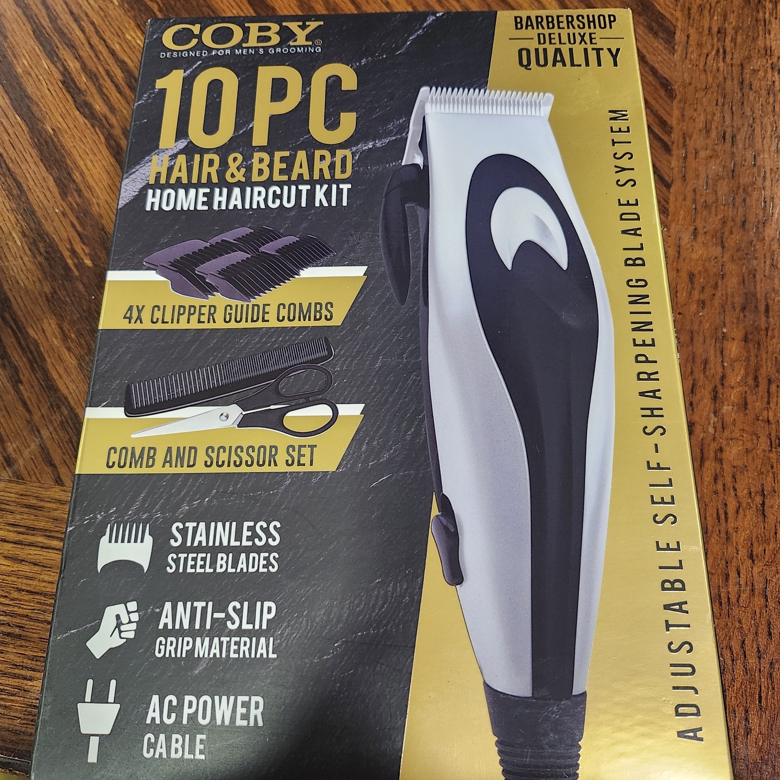 Coby 10 pc hair & beard home haircut kit, Beard Trimmer, Hair Clippers For Men