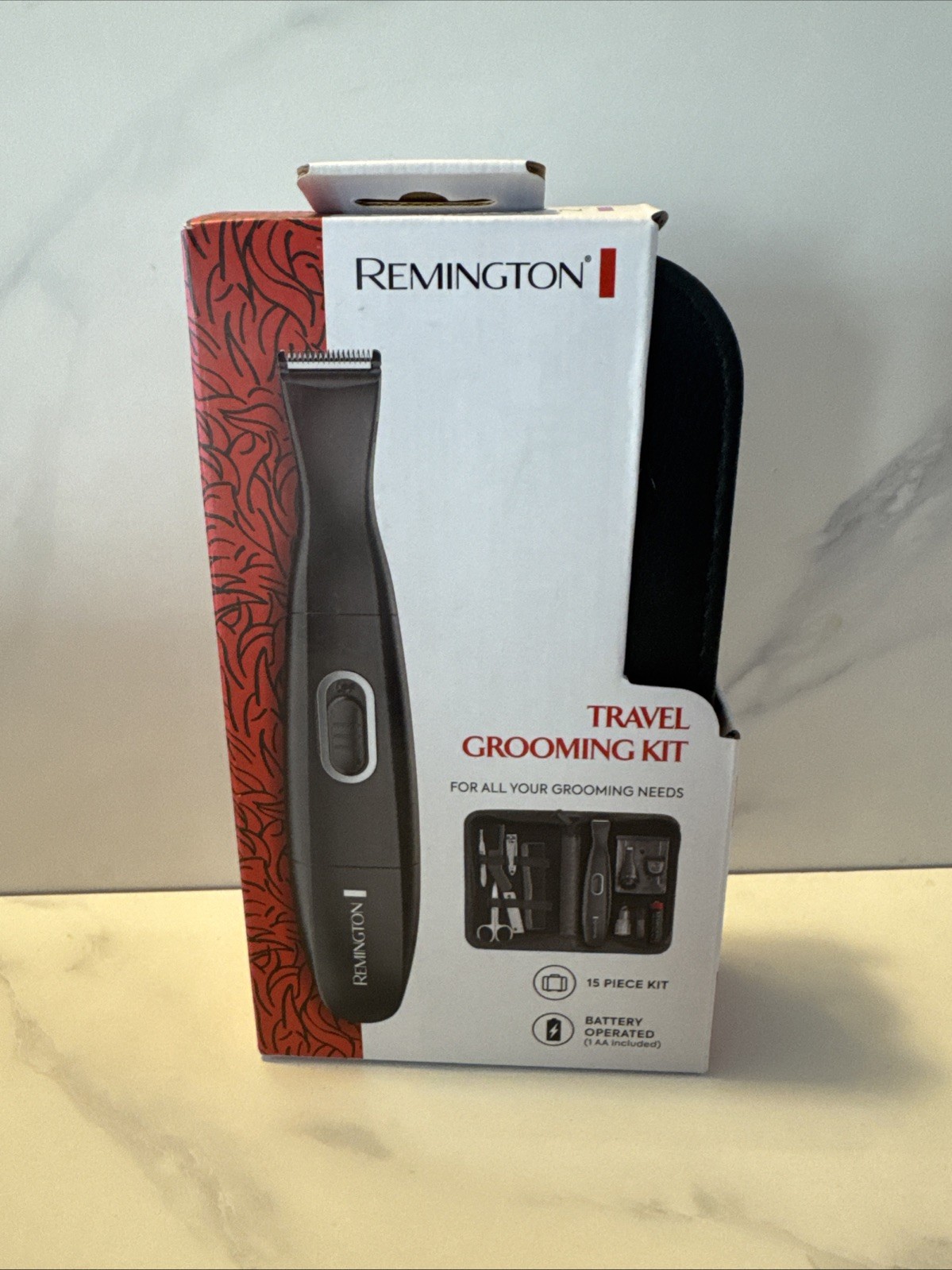 Remington 15 Piece Men’s Grooming Kit Battery Powered 1AA Included USA Seller
