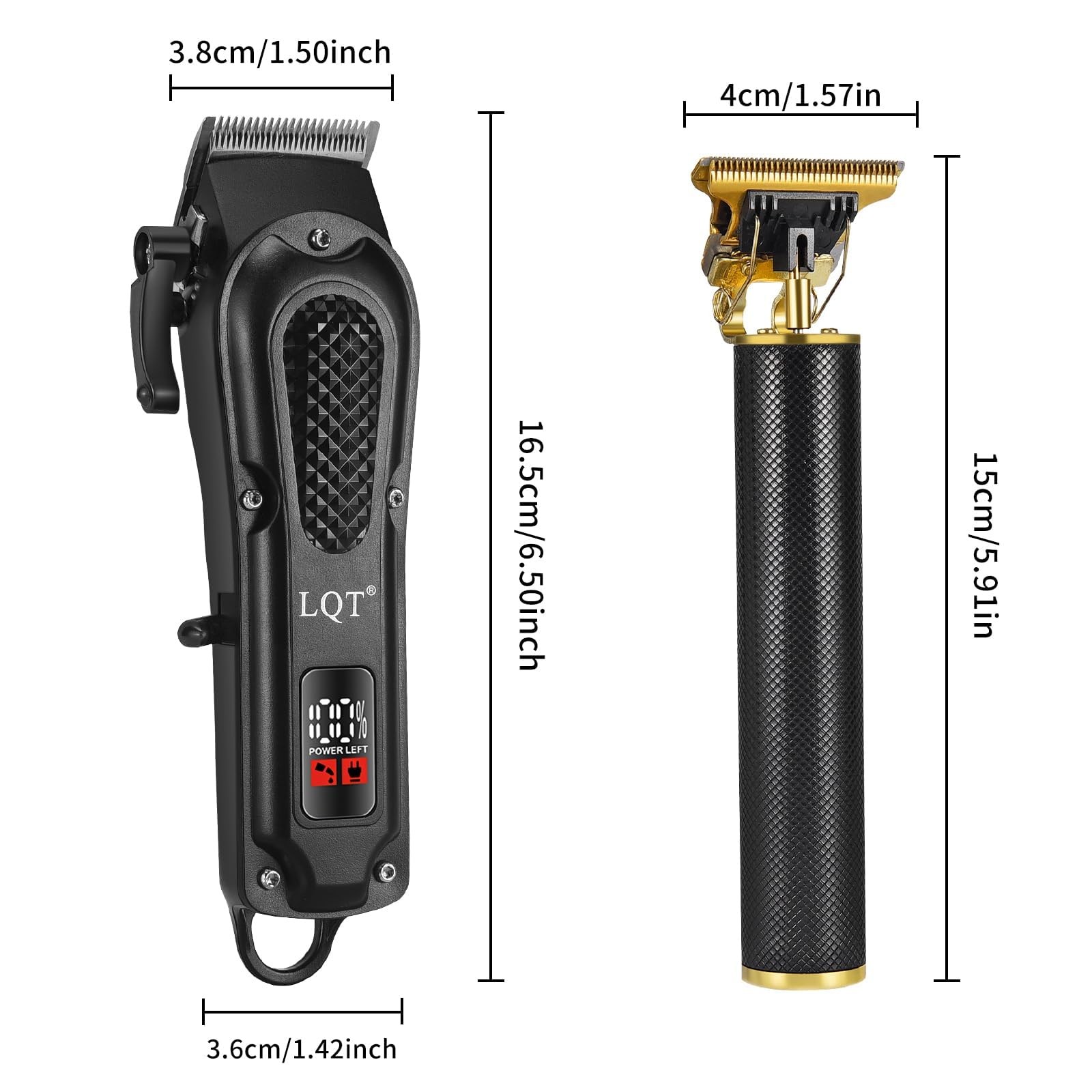 ® Men’s Professional Hair Clippers Kit，Cordless & Corded Barber Clippers Set，…