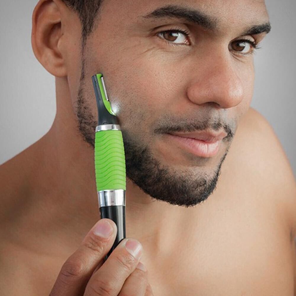 Men’s Nose Ear Face Neck Eyebrow Hair Mustache Beard Trimmer Shaver Clipper Hot