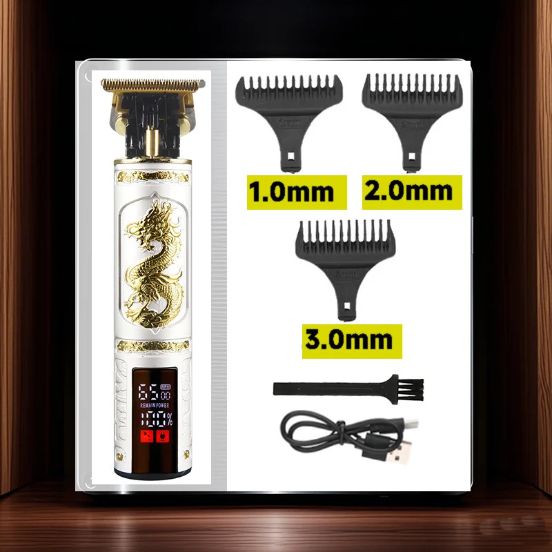 T9 Electric Vintage Shaver Barber Cordless Hair Cutting Machine USB Charging Hai