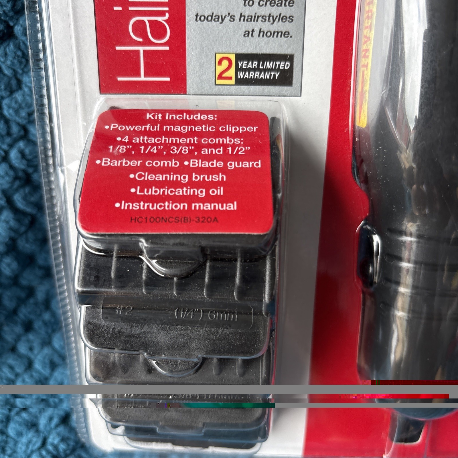 Vintage Conair 9 Piece Haircut Kit Hair Clippers Shaver HC100NCS New SEALED
