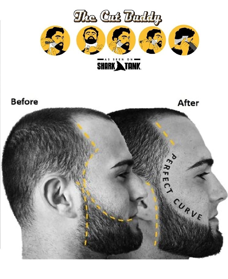 The Cut Buddy Hairline & Beard Shaping Tool + Pencil, NEW!
