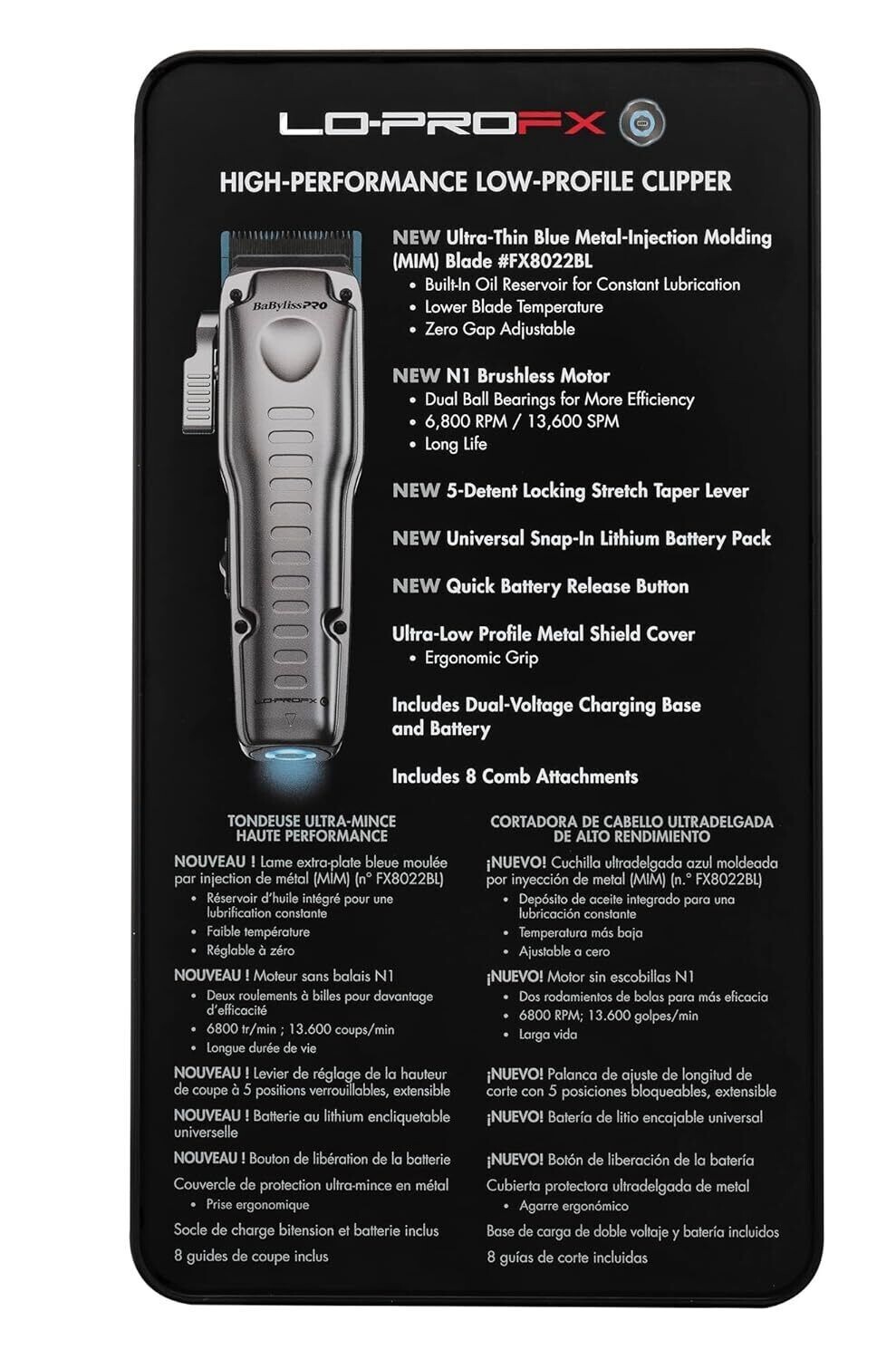 BaByliss PRO FX ONE LO PRO FX High Performance Clipper & Trimmer Set – NEW