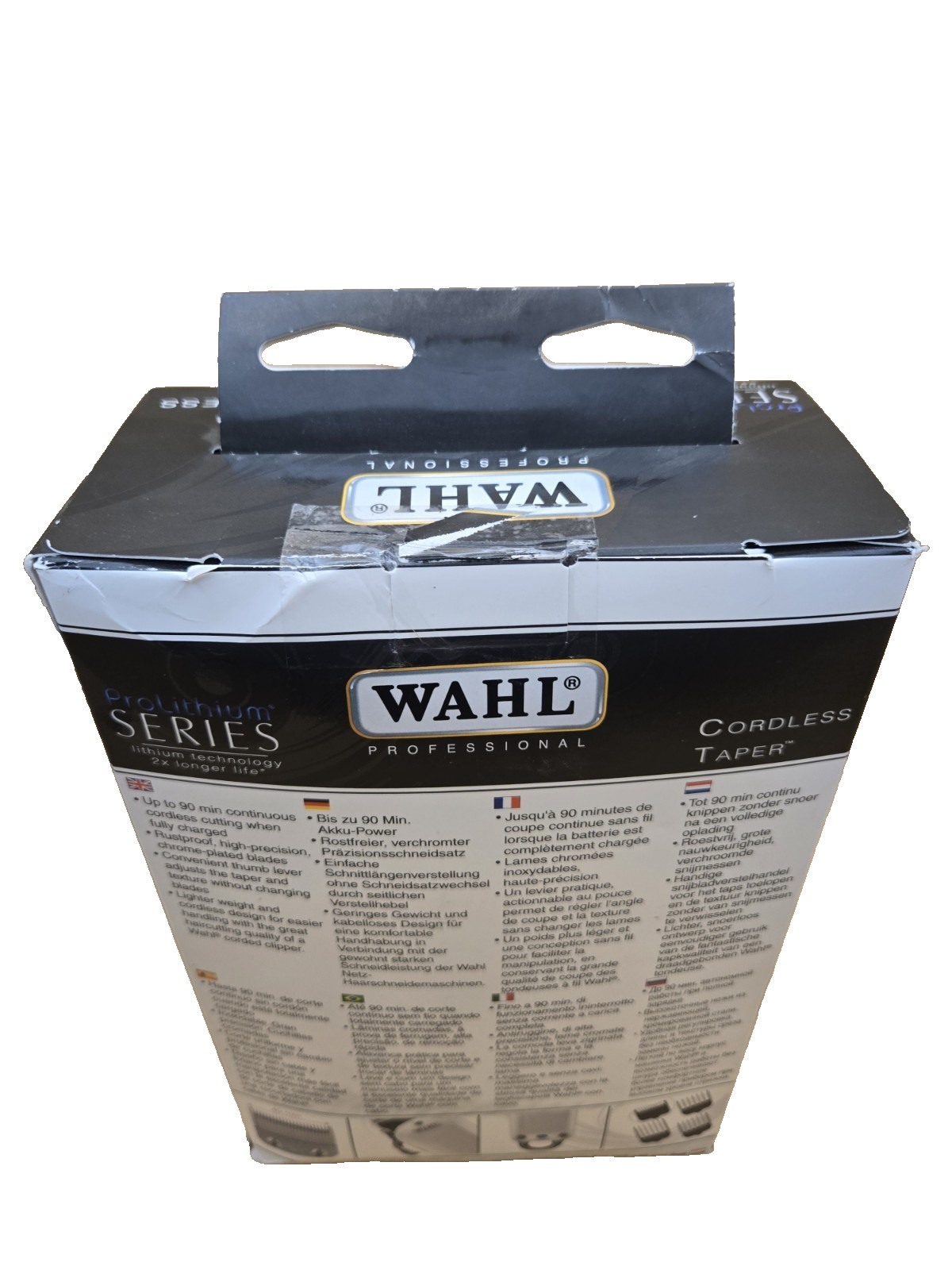 WAHL Professional Cordless Designer Clipper with 90+ Minute Run Time 8591 -BLACK