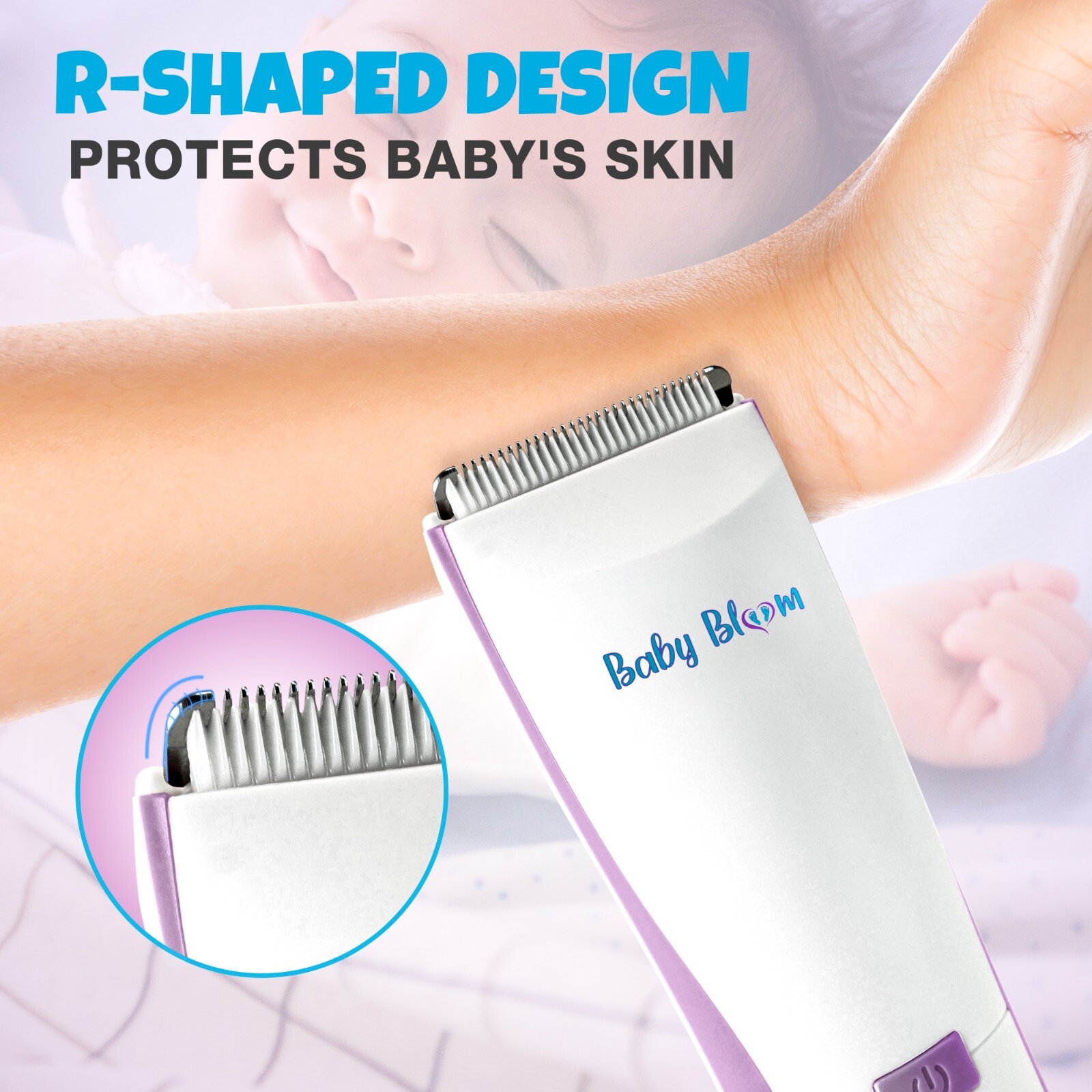 Baby Bloom Quiet Baby Hair Clippers, Specially Designed for Kids with Autism