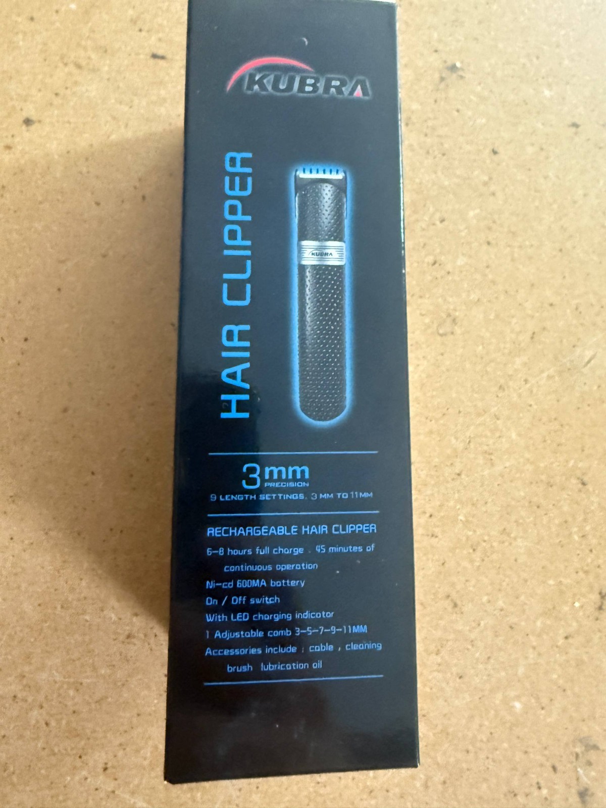 KUBRA KB-1057 Rechargeable Electric Hair Clipper – Cordless Hair & Beard Trimmer