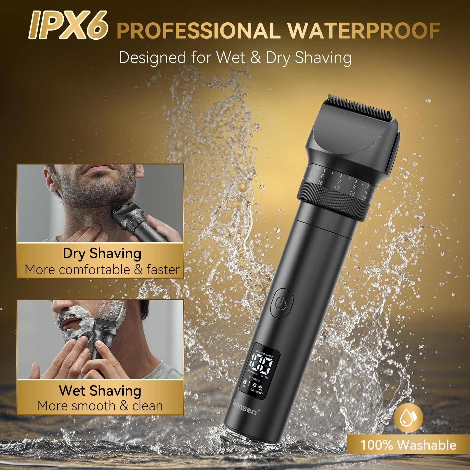 Beard Trimmer for Men, 42 Adjustable Length Setting Mustache Trimmer