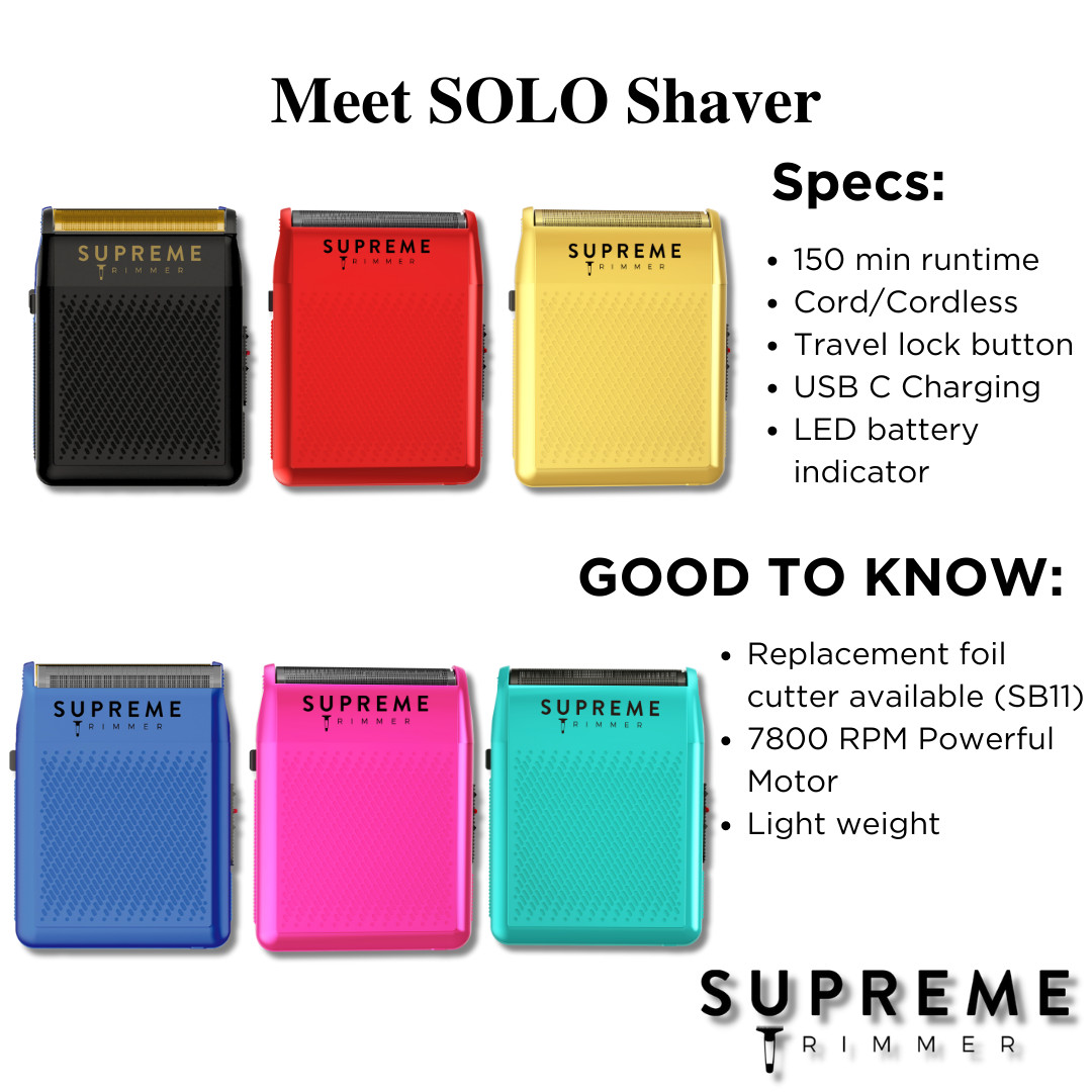 Supreme Trimmer STF101 SOLO – Pocket Size Foil Shaver – Factory Recertified