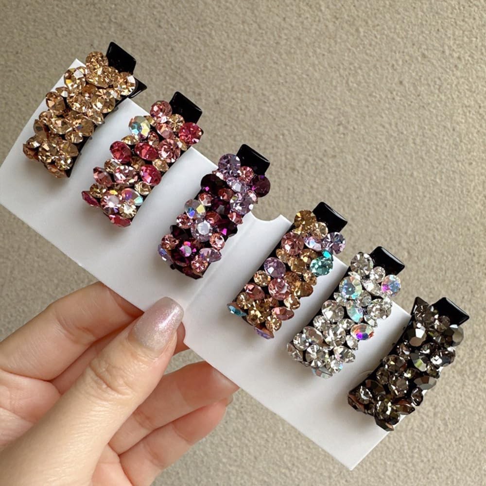 6Pcs 1 Count (Pack of 6), Colored, Magenta, Champagne, Purple, Silver, Black