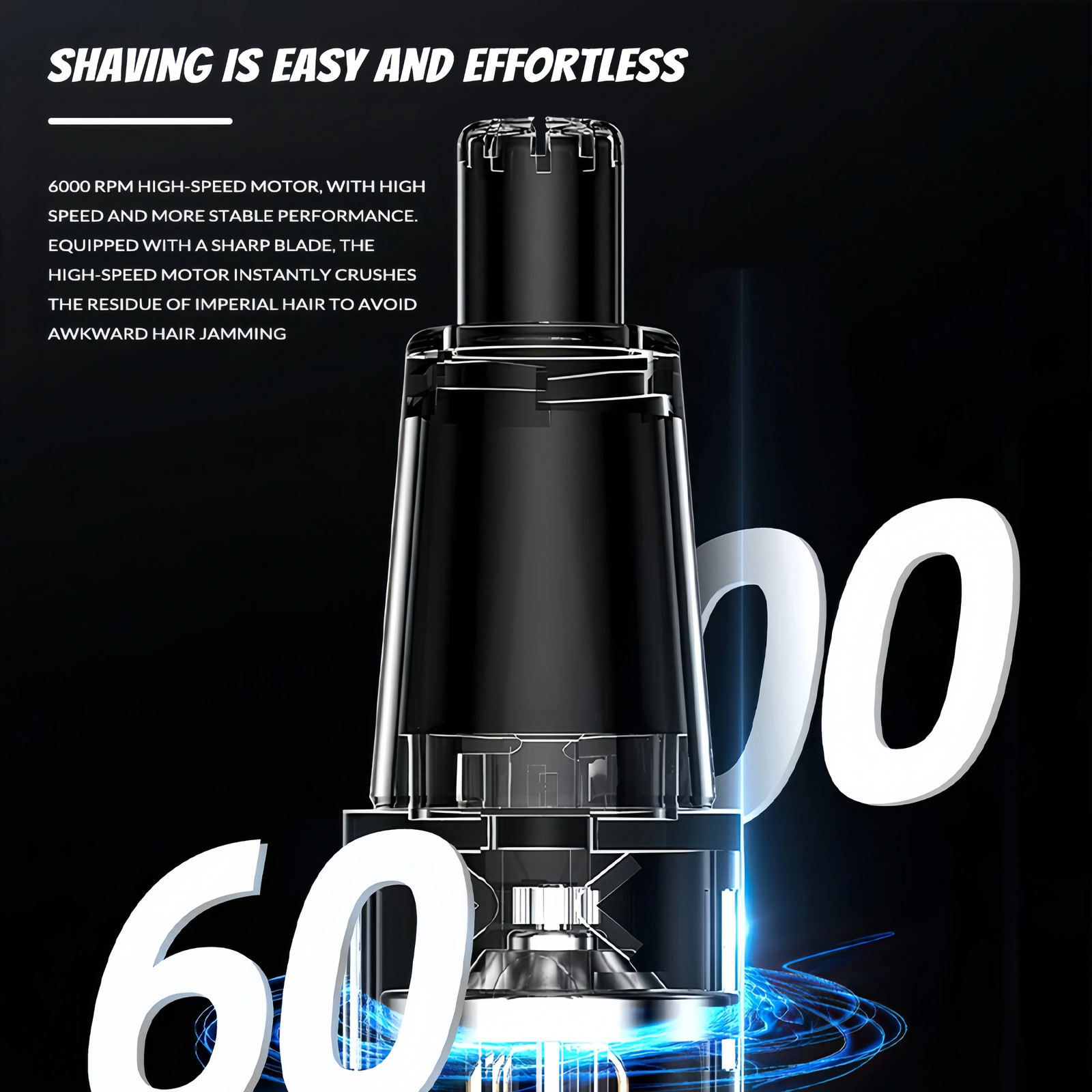 USB Rechargeable Nose & Ear Hair Trimmer-Precision Electric Hair Removal Clipper