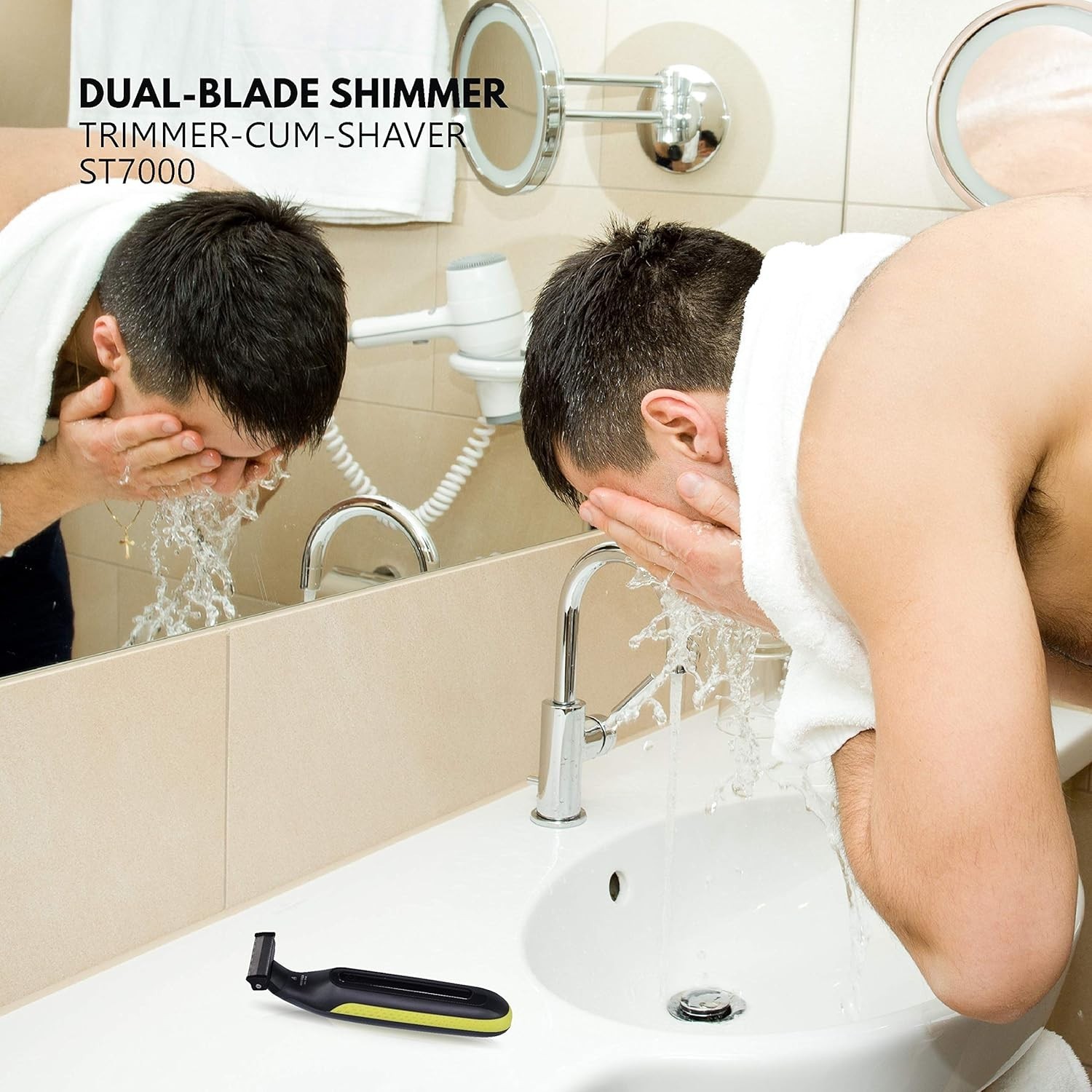 Havells UniBlade Shaver cum Trimmer, Rechargeable, Wet & Dry, 60 Min Runtime
