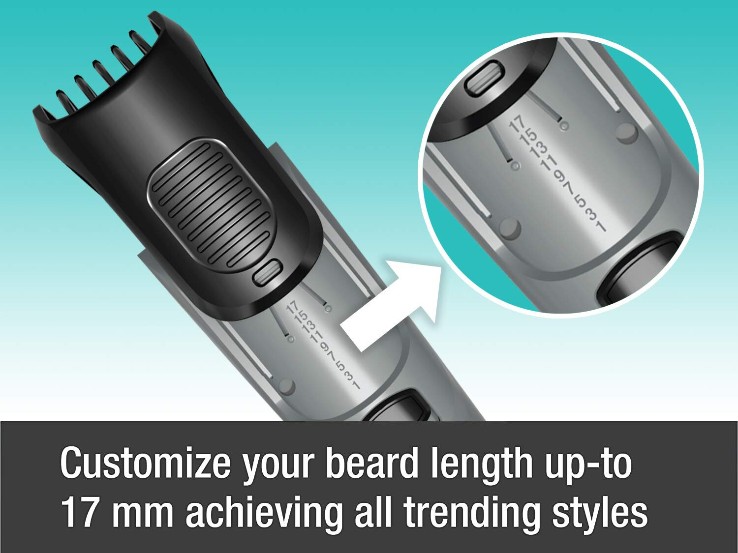 Havells Multipurpose Trimmer for Mens, Stainless Steel, Rechargeable,‎‎ Bt5100C,