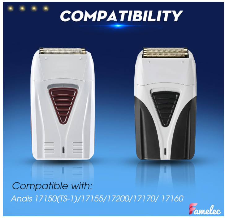 1 Replacement Foil and Cutter Andis Pro For #17150 17200 Shaver TS-1/2 17155(4A)