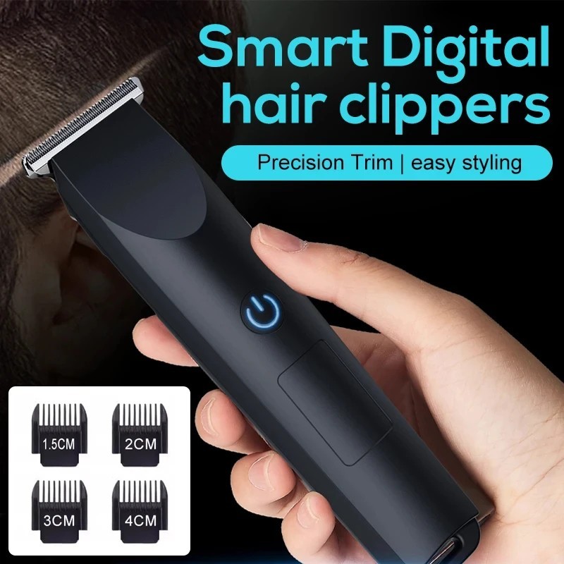 USB Rechargeable Hair Clipper Adjustable Beard Trimmer Cordless Hair Cutter