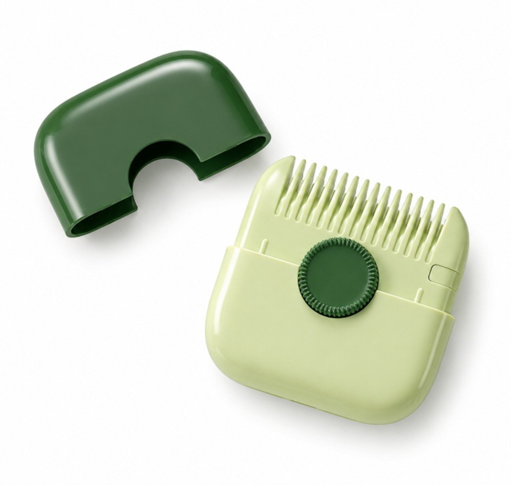 2-in-1 Hair Trimmer & Manual Bangs Trimmer Comb – Double-Sided Razor Cutter