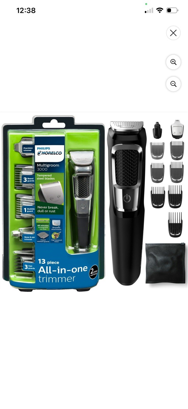 Philips Norelco Multigroom 3000 13-Piece All-in-One Trimmer Grooming Kit