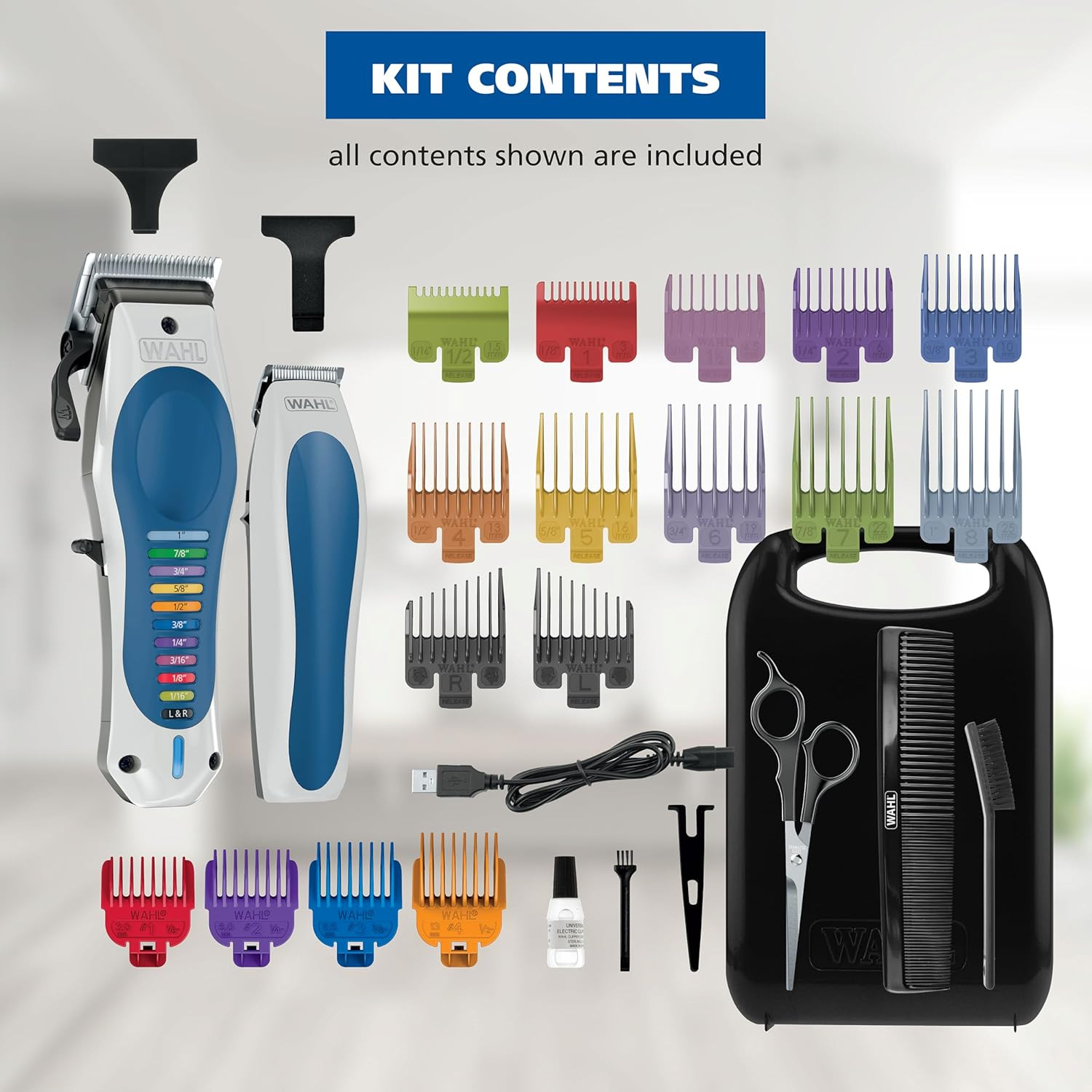 Lithium-Ion Color Pro Cordless Hair Clipper & Trimmer Haircutting Kit |