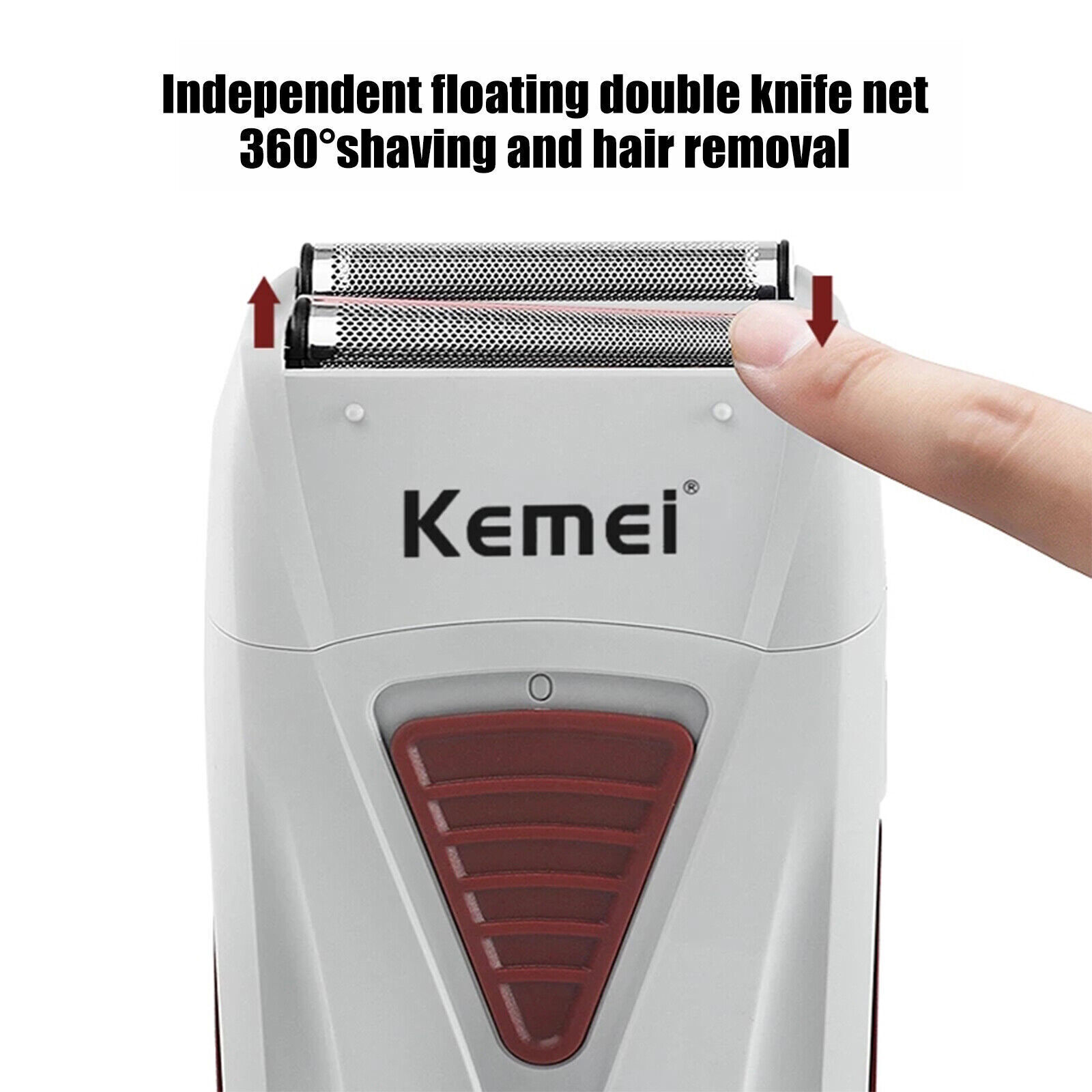 Men’s Hair Clipper Trimmer Bald Kemei Electric Head Blade Dual Foil Shaver Blade
