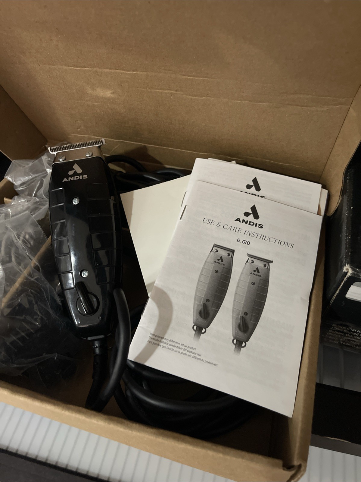 🤩 Andis T-Outliner Trimmer – Black Model G, Works, Corded
