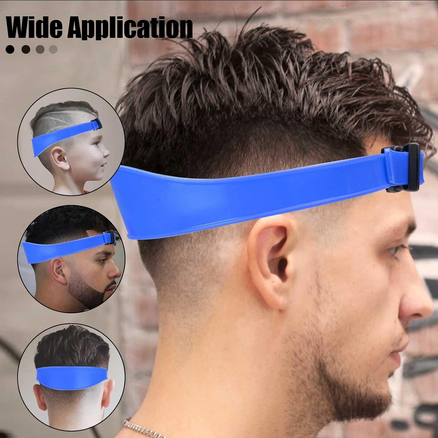1PC Neckline Shaving Template for DIY Self Hair, Adjustable Hair Trimming