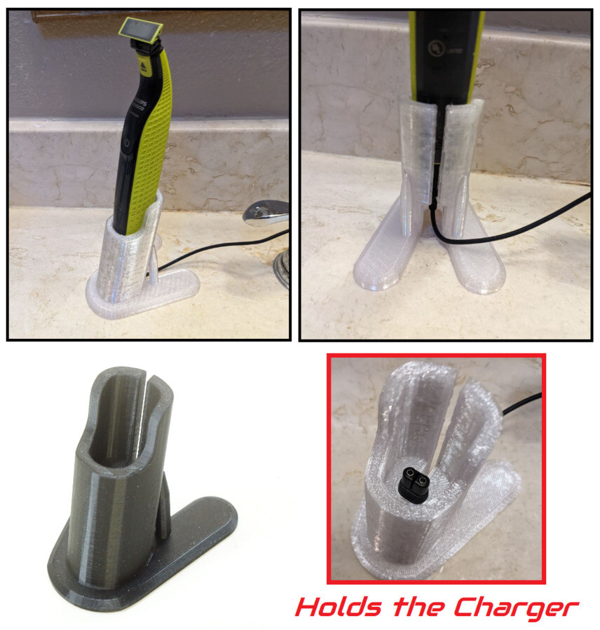Charging Stand for Phillips Norelco Oneblade Shaver Holder Countertop Mount V